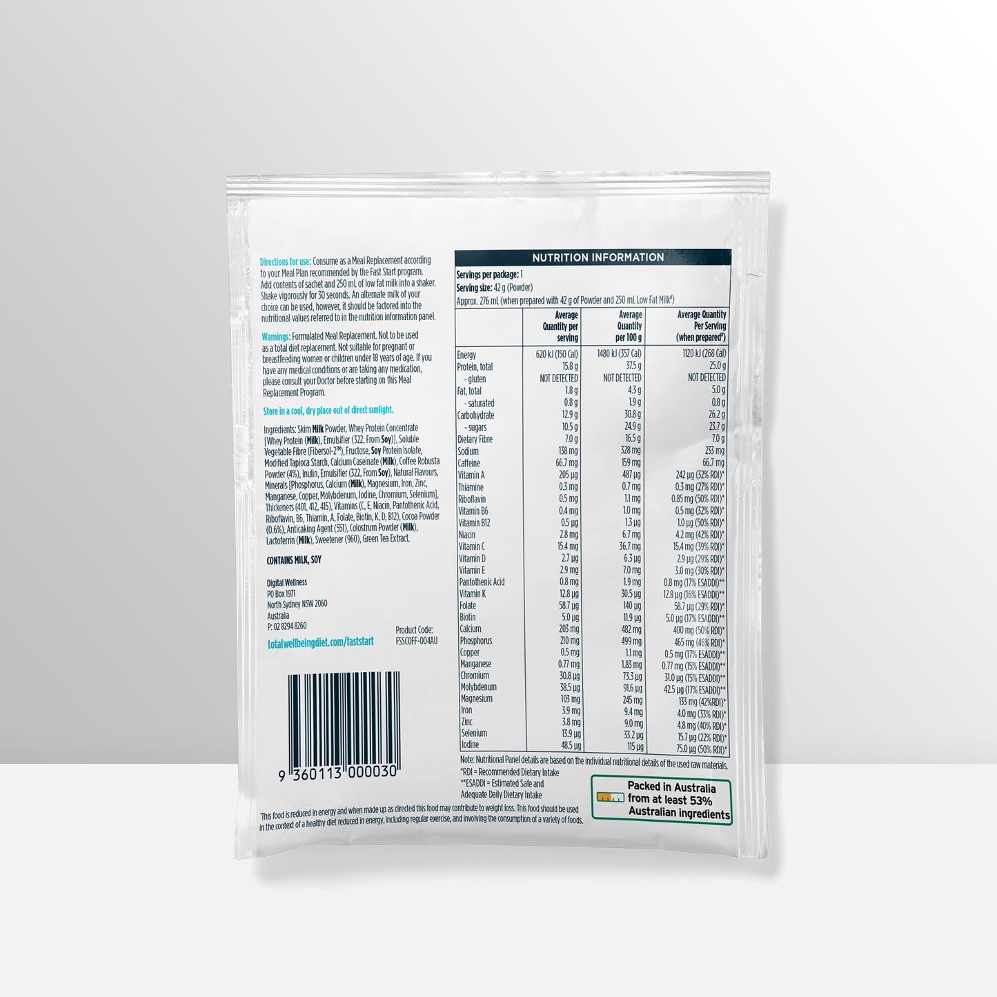 Fast Start 3 Week Starter Pack (42 sachets mix)