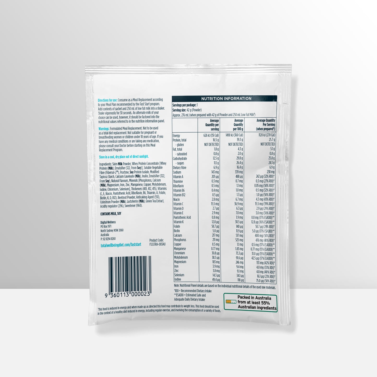 Fast Start 3 Week Starter Pack (42 sachets mix)