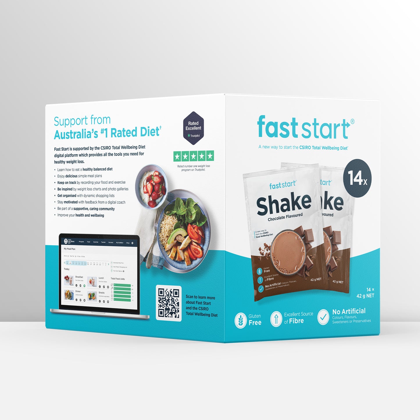 Fast Start Chocolate Shakes (14 sachets)