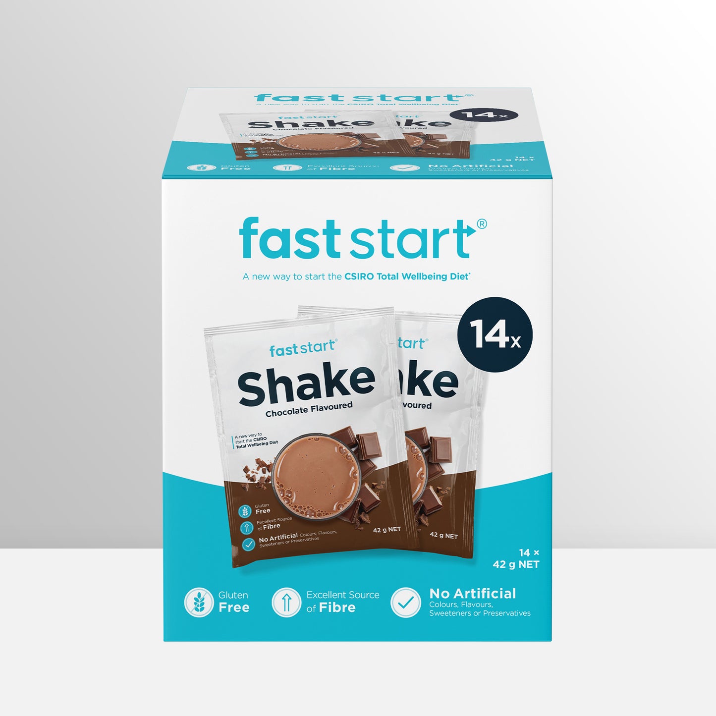 Fast Start Chocolate Shakes (14 sachets)