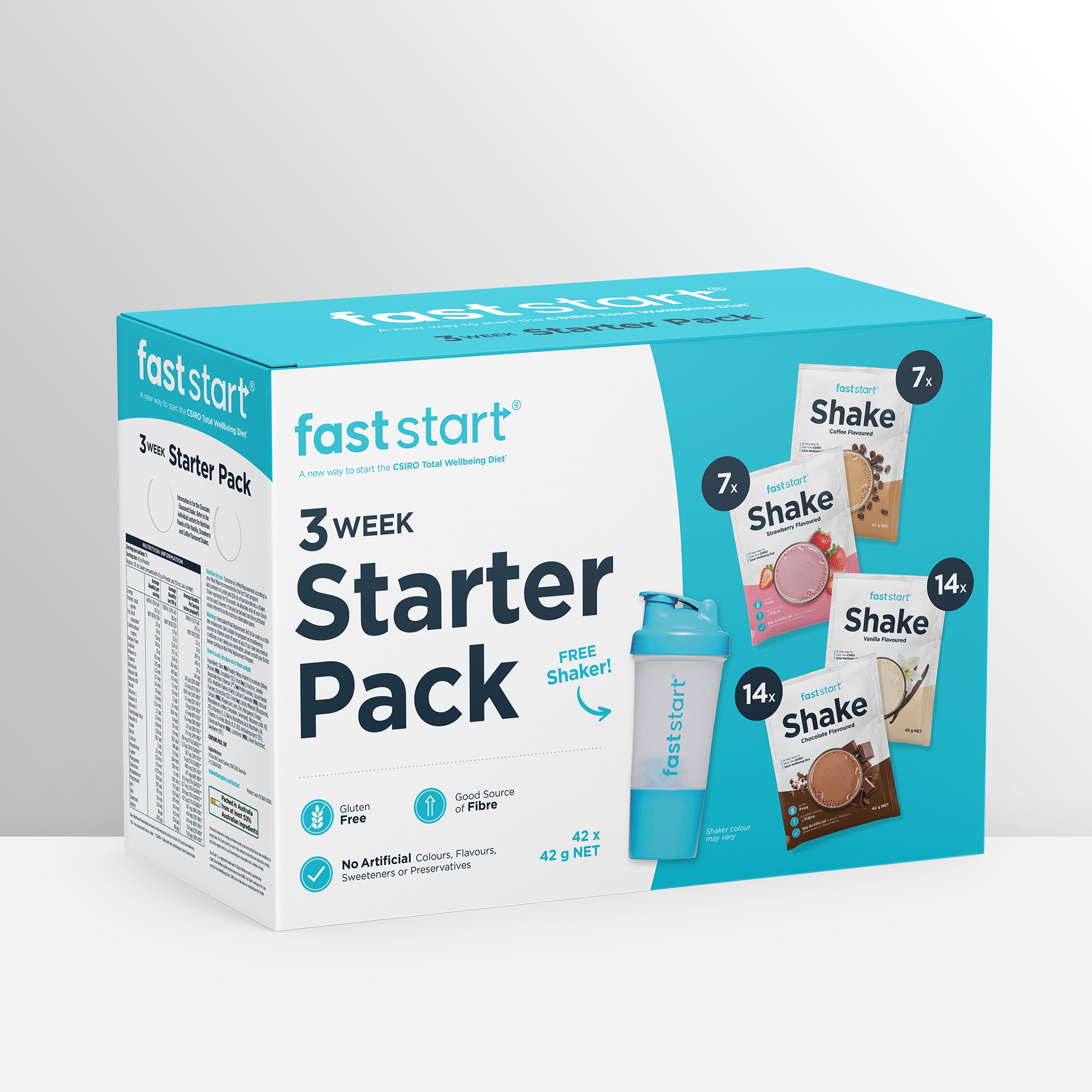 Fast Start 3 Week Starter Pack (42 sachets mix) – Total Wellbeing Diet Shop